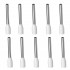 VIBORG VB1518R Cable Crimping Tips with Insulation OFC / Silver / Rhodium Plated Copper 1.5mm² (Set x10)