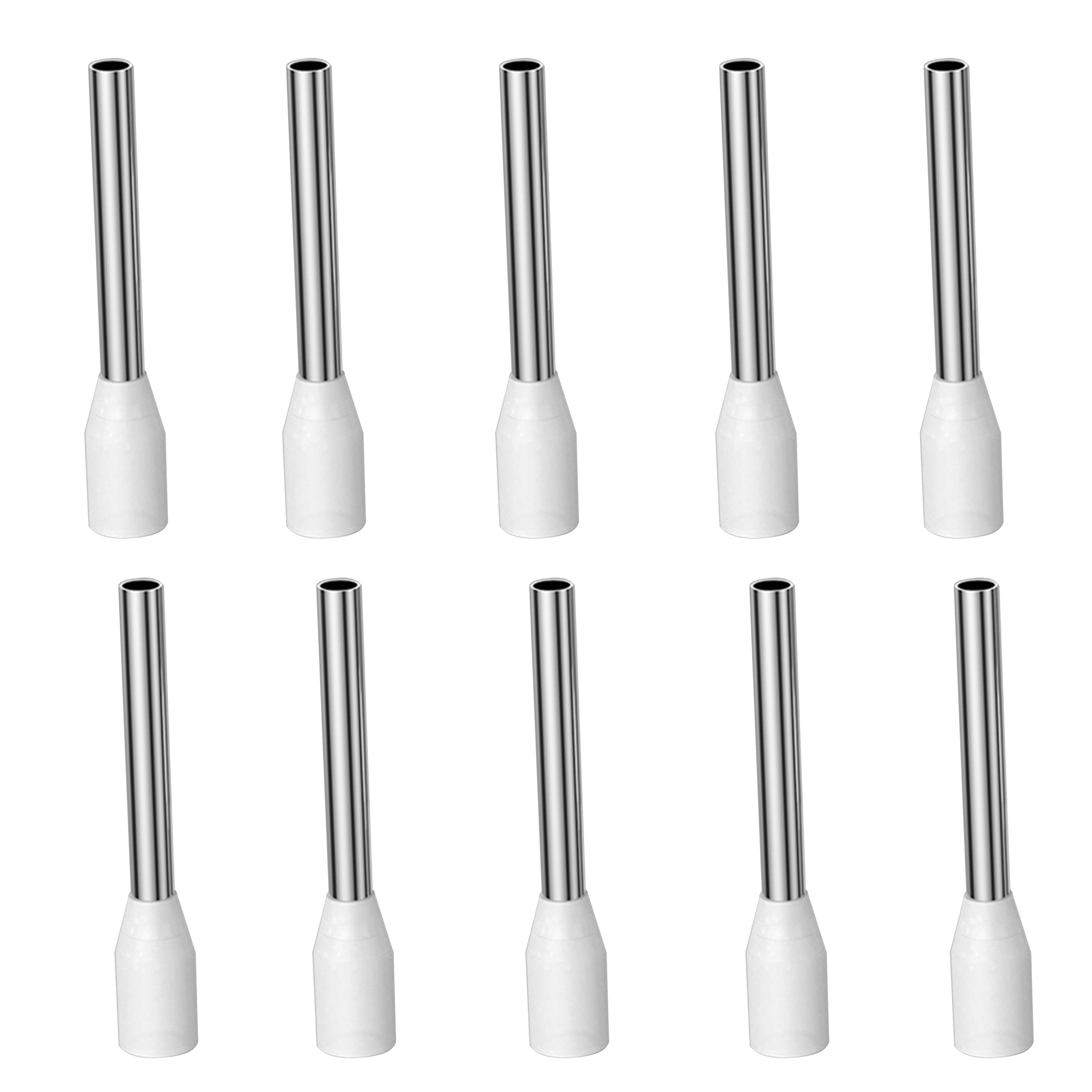 VIBORG VB2518R Cable Crimping Tips with Insulation OFC / Silver / Rhodium Plated Copper 2.5mm² (Set x10)