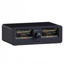 FOSI AUDIO LC30 Commutateur Sélecteur Audio pour Amplificateurs / Enceintes Vu-mètre Noir