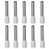 VIBORG VB1620R Cable Crimping Tips with Insulation OFC / Silver / Rhodium Plated Copper 16mm² (Set x10)