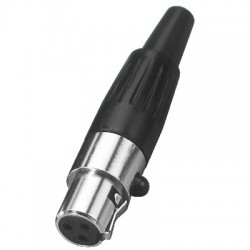 MONACOR XLR-307/J Mini Connecteur XLR Femelle 3 Pôles Plaqués Or