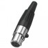 MONACOR XLR-307/J Connecteur Mini XLR Femelle 3 Pôles Plaqué Or Ø3.5mm (Unité)