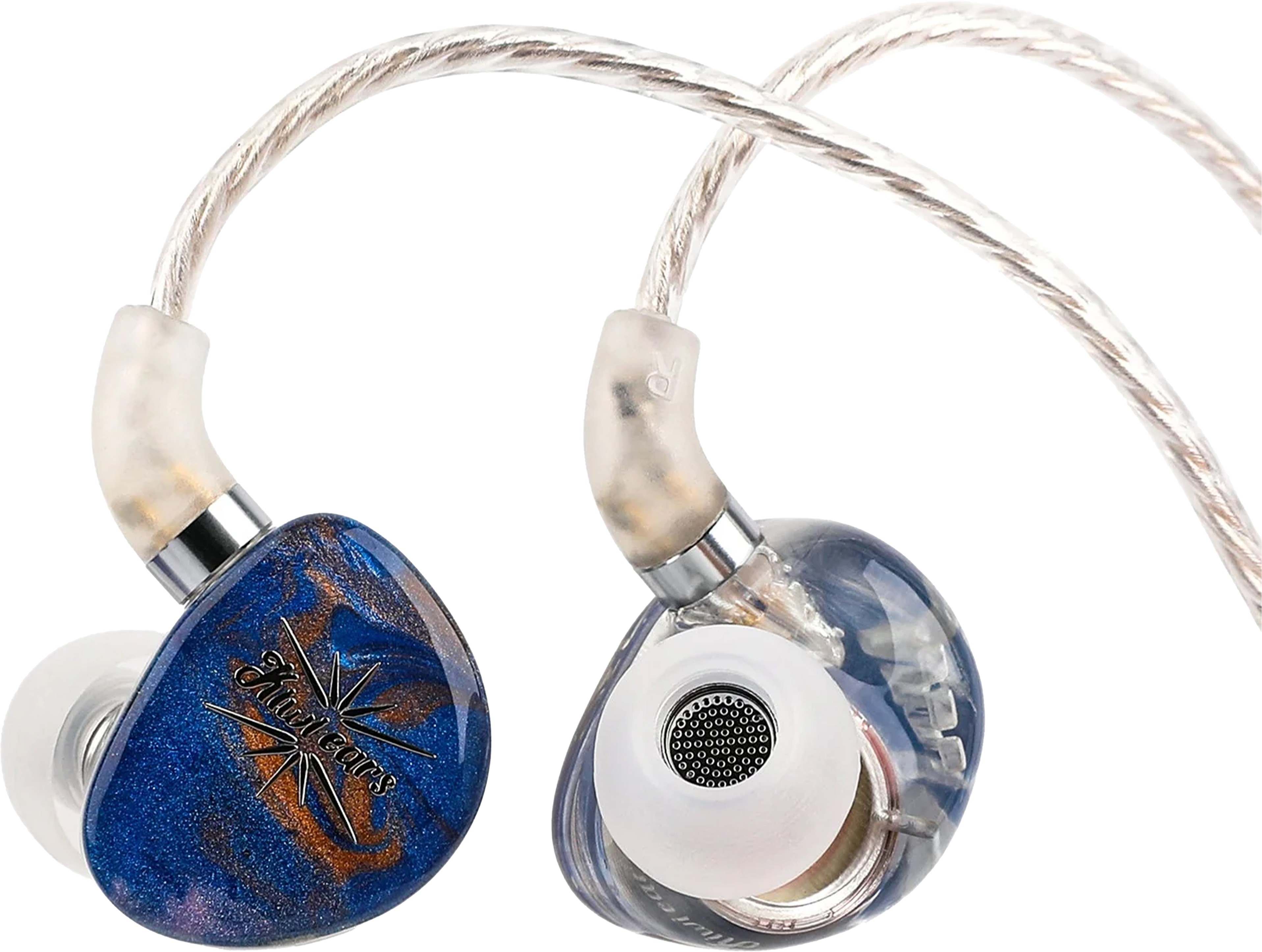 KIWI EARS x CRINACLE SINGOLO Écouteurs Intra-Auriculaires IEM Dynamique Ø11mm 32 Ohm Jack 3.5mm Bleu