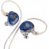 KIWI EARS x CRINACLE SINGOLO Écouteurs Intra-Auriculaires IEM Dynamique Ø11mm 32 Ohm Jack 3.5mm Bleu