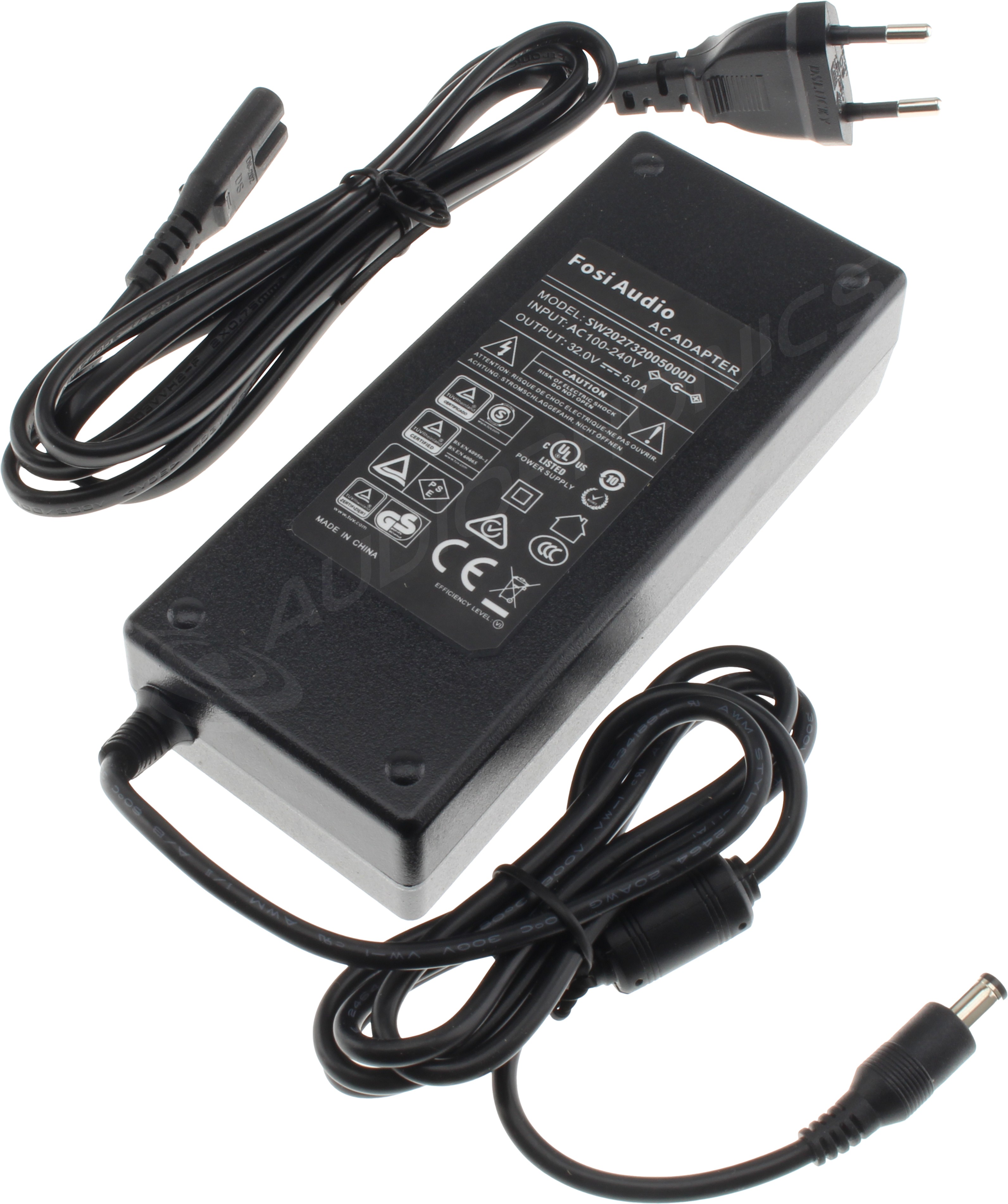 FOSI AUDIO AC/DC Switching Power Adapter 100-240VAC to 32V DC 5A