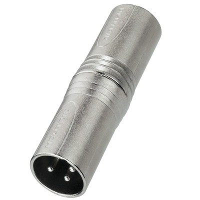 NEUTRIK NA-3MM Adapter XLR Male XLR Male Nickel Plated