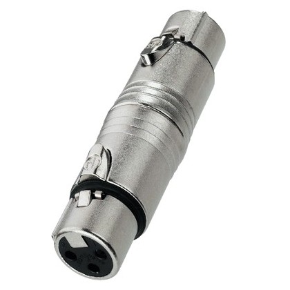 NEUTRIK NA-3FF Adaptateur XLR Femelle- XLR Femelle Nickelé