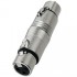 NEUTRIK NA-3FF XLR Female Adapter - XLR Female Nickel Plated