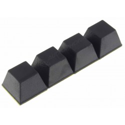 3M Pieds Polyuréthane 20x14mm Noir (Set x4)