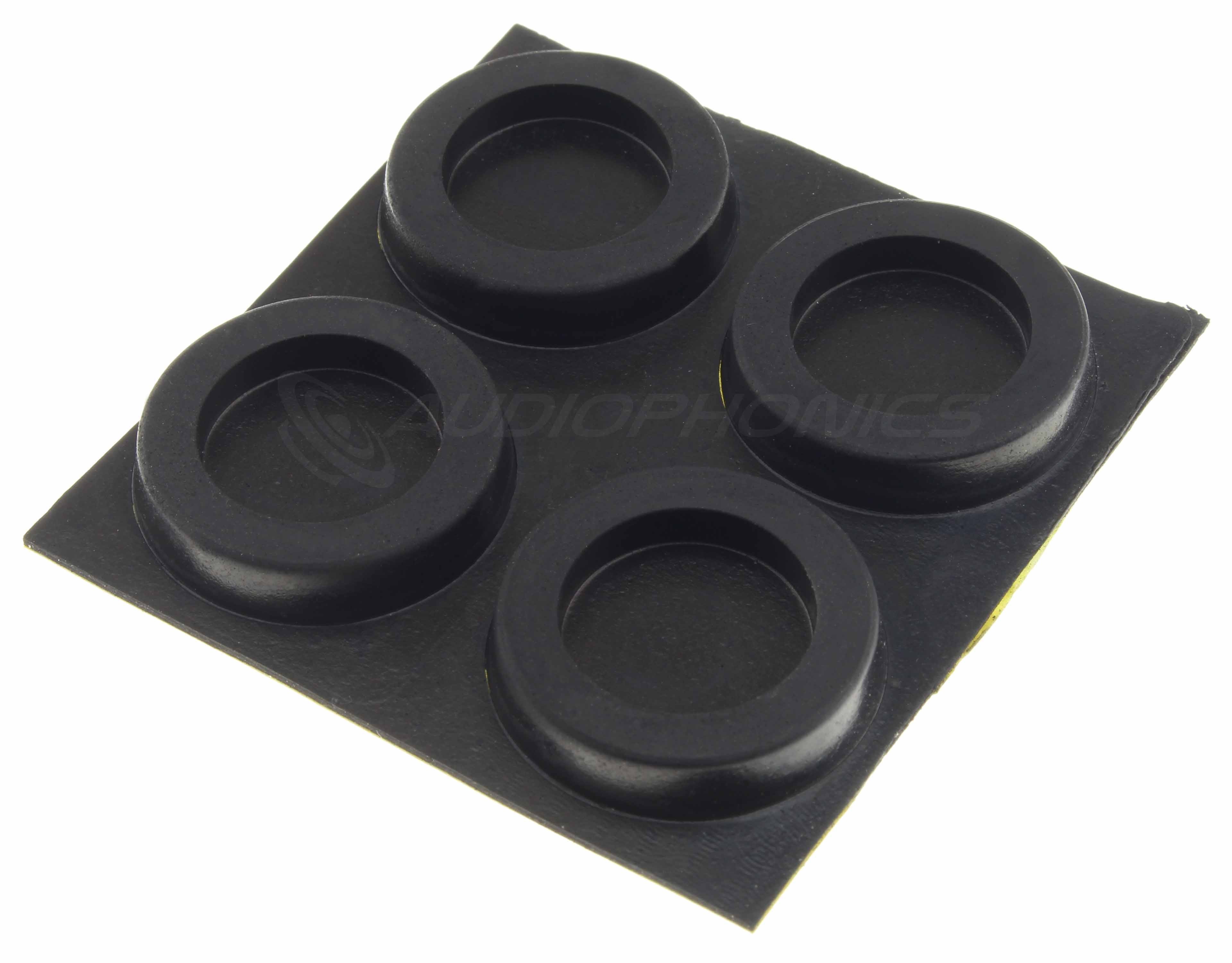 3M Rubber Feet 30x7mm Black (Set x4)