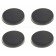 3M Pieds Caoutchouc 33x5mm Noir (Set x4)