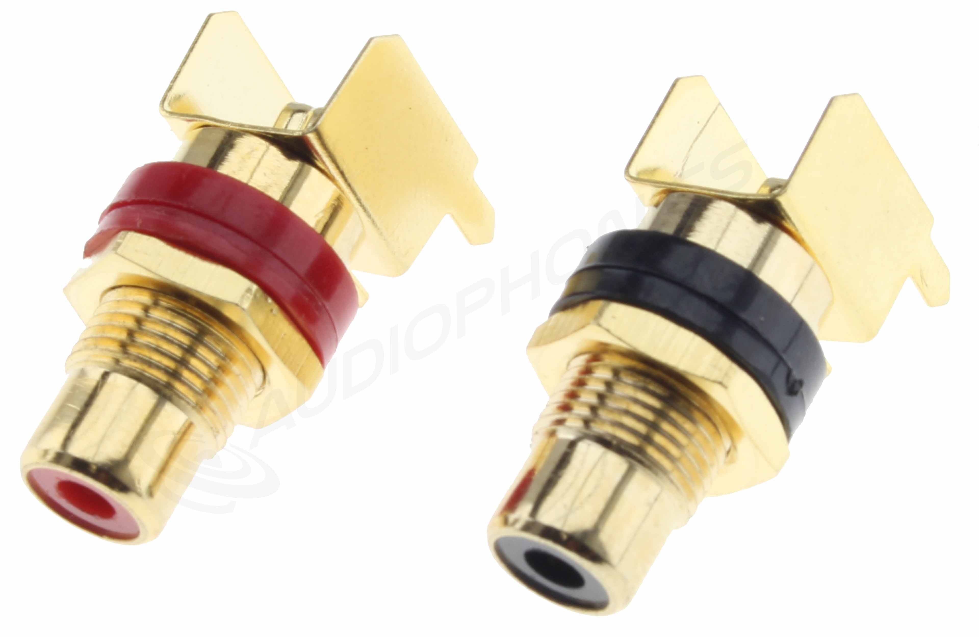  Gold-Plated RCA Socket for Printed Board (Pair)