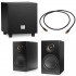 Pack Triangle LN01A Active Speakers + TALES 340 Subwoofer + Pangea 2m LFE Cable Black