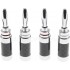 FOSI AUDIO Chrome Plated Banana Plugs Ø5mm (Set x4)