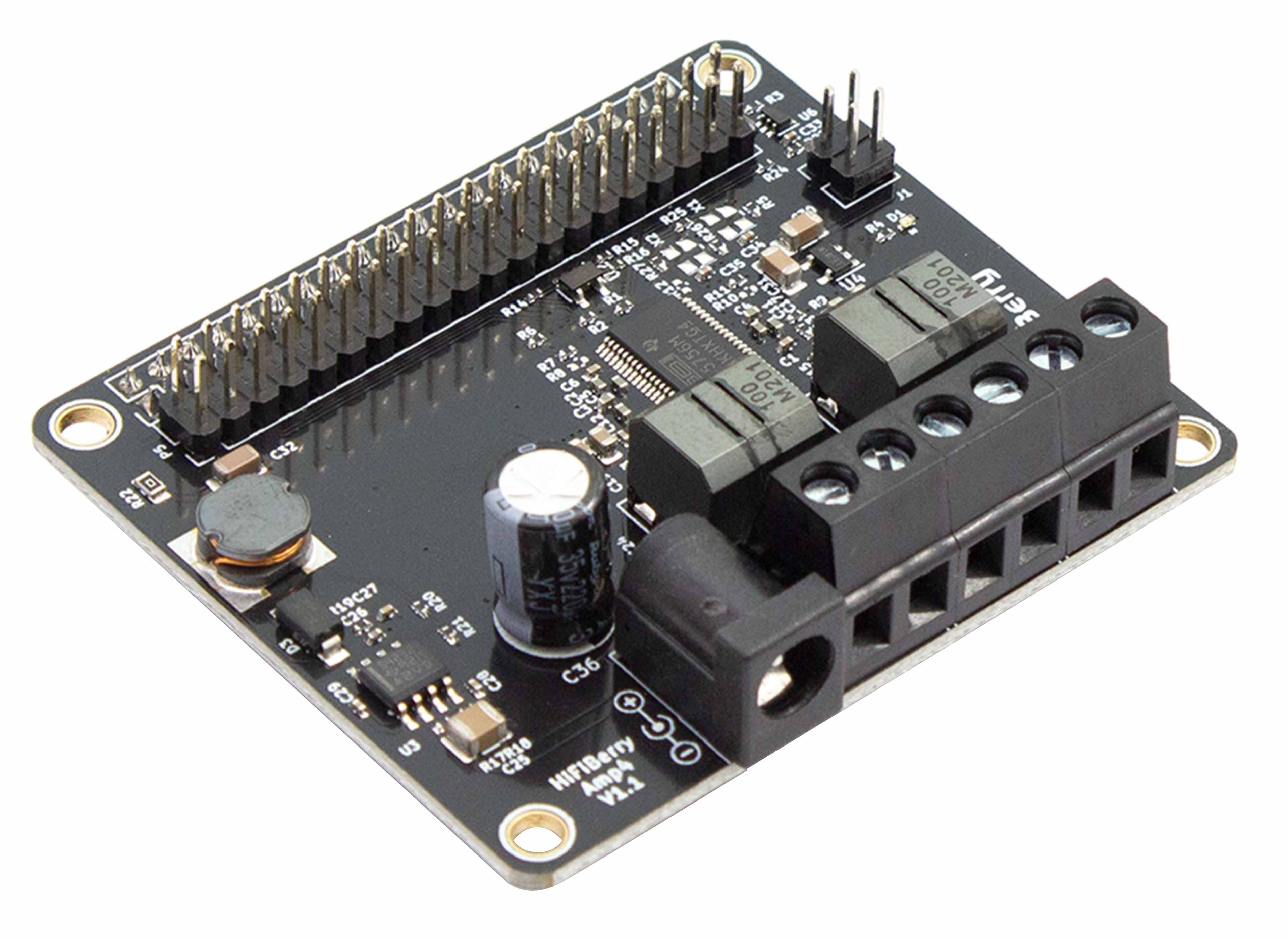 HIFIBERRY AMP4 Class D Amplifier Module TAS5756M for Raspberry Pi 2x30W