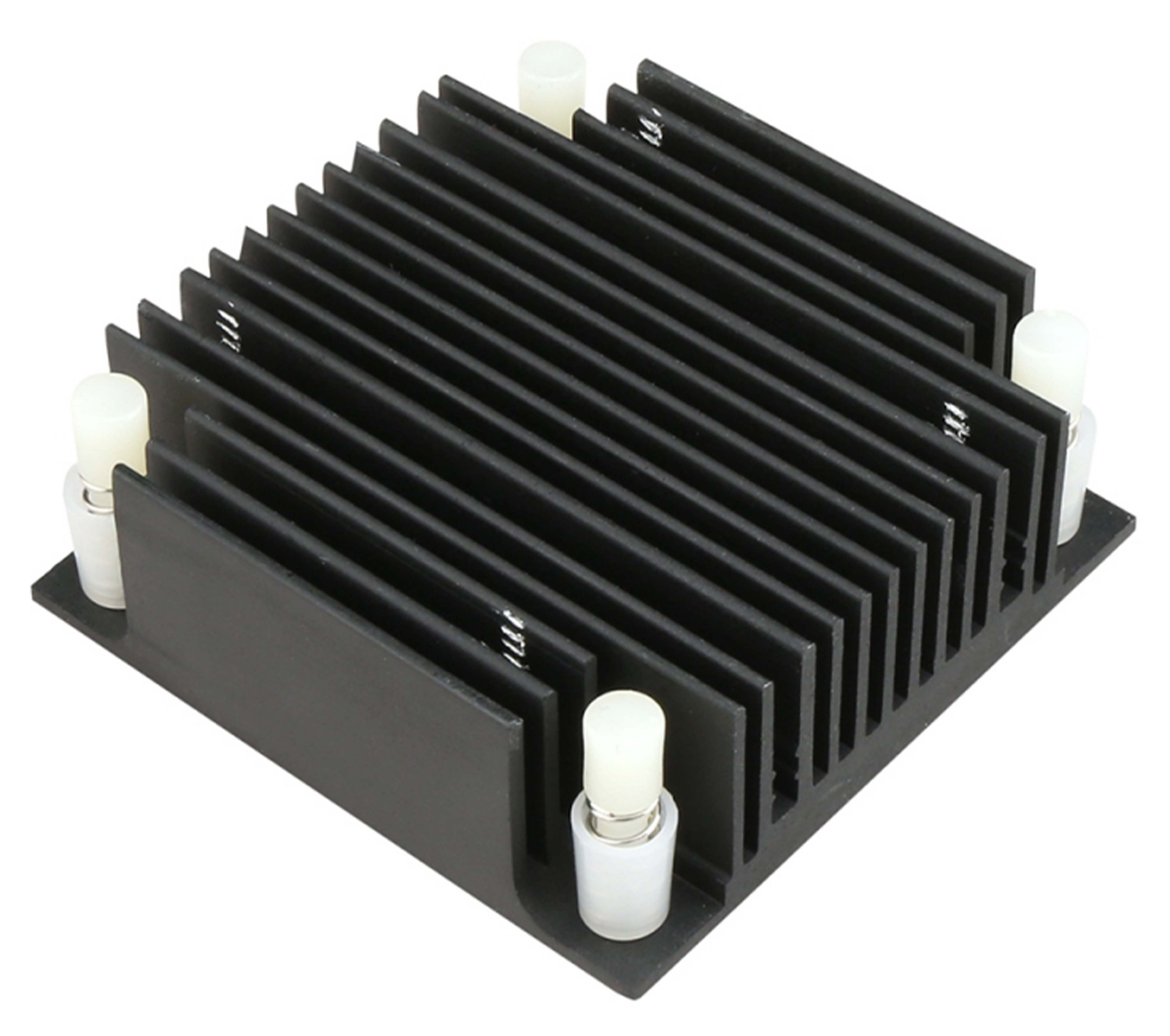 Anodized Aluminum Heatsink Radiator 50x50x18mm Black