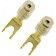 Banana plug to Speaker Terminal's Spade Adapter 24k Gold-Plated (Pair)