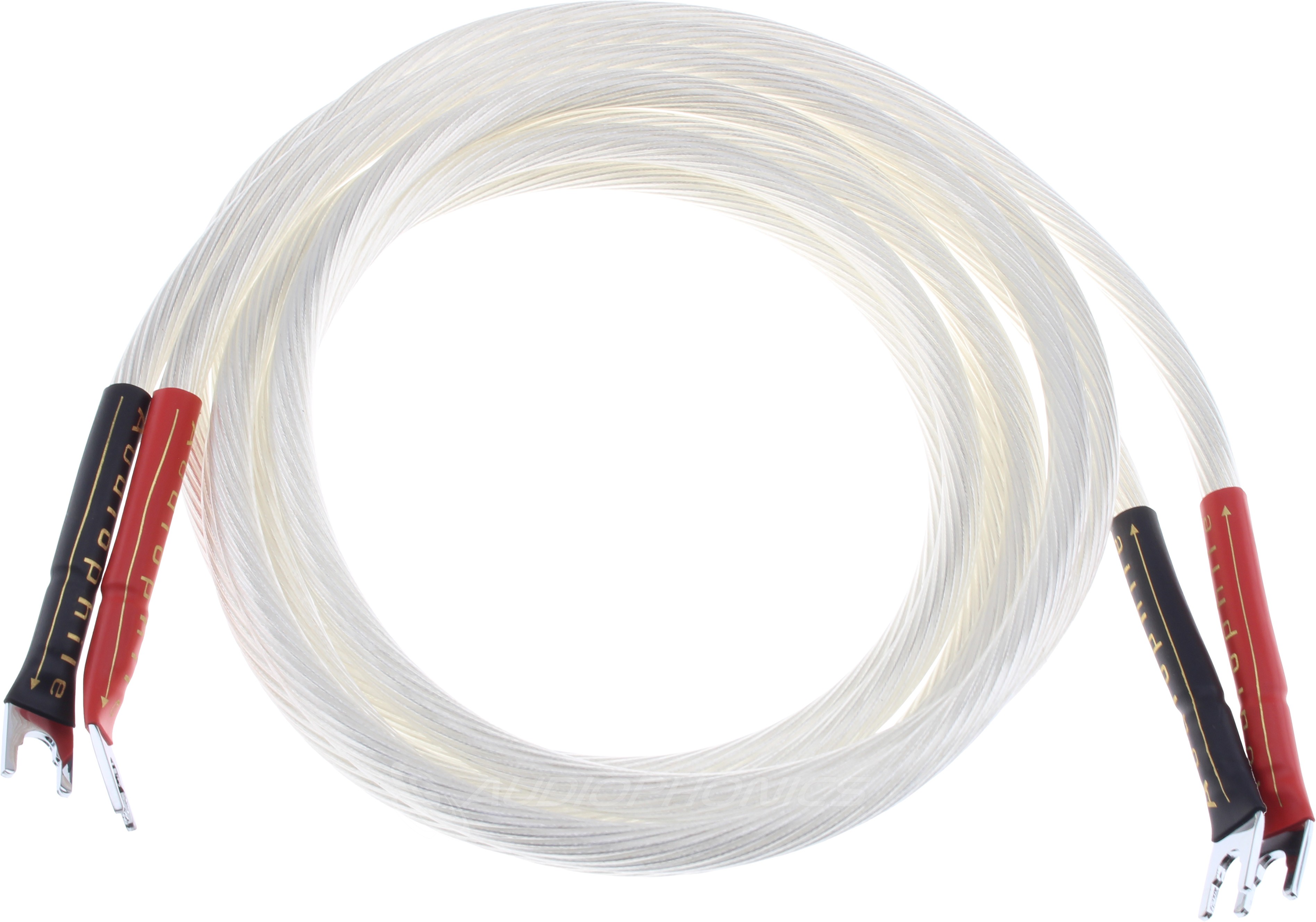 XANGSANE XS-5N Câbles d'Enceintes Fourches Cuivre OCC Plaqué Argent 2x6mm² 3m (La Paire)