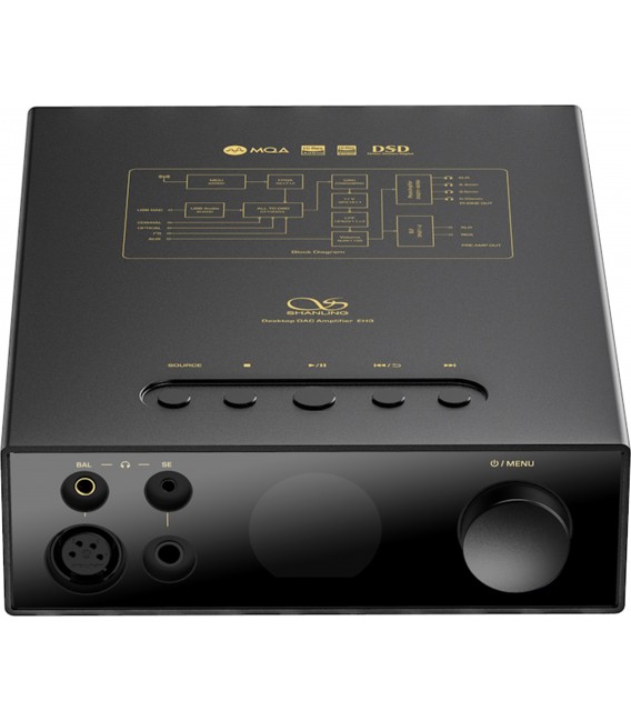 SHANLING EH3 DAC ES9039PRO Headphone Amplifier Black