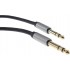 Male Jack 6.35mm to Male Jack 6.35mm Stereo Cable Shielded Gold Plated 0.5m