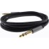 Male Jack 6.35mm to Male Jack 6.35mm Stereo Cable Shielded Gold Plated 1m
