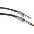 Male Jack 6.35mm to Male Jack 6.35mm Stereo Cable Shielded Gold Plated 1m