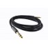 Male Jack 6.35mm to Male Jack 6.35mm Stereo Cable Shielded Gold Plated 2m