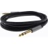 Male Jack 6.35mm to Male Jack 6.35mm Stereo Cable Shielded Gold Plated 2m