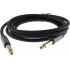 Male Jack 6.35mm to Male Jack 6.35mm Mono Cable Shielded Gold Plated 2m