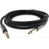 Male Jack 6.35mm to Male Jack 6.35mm Mono Cable Shielded Gold Plated 1m