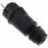 ABL HIGHTECH Schuko Connector E/F Type 16A IP54 Ø12.5mm Black