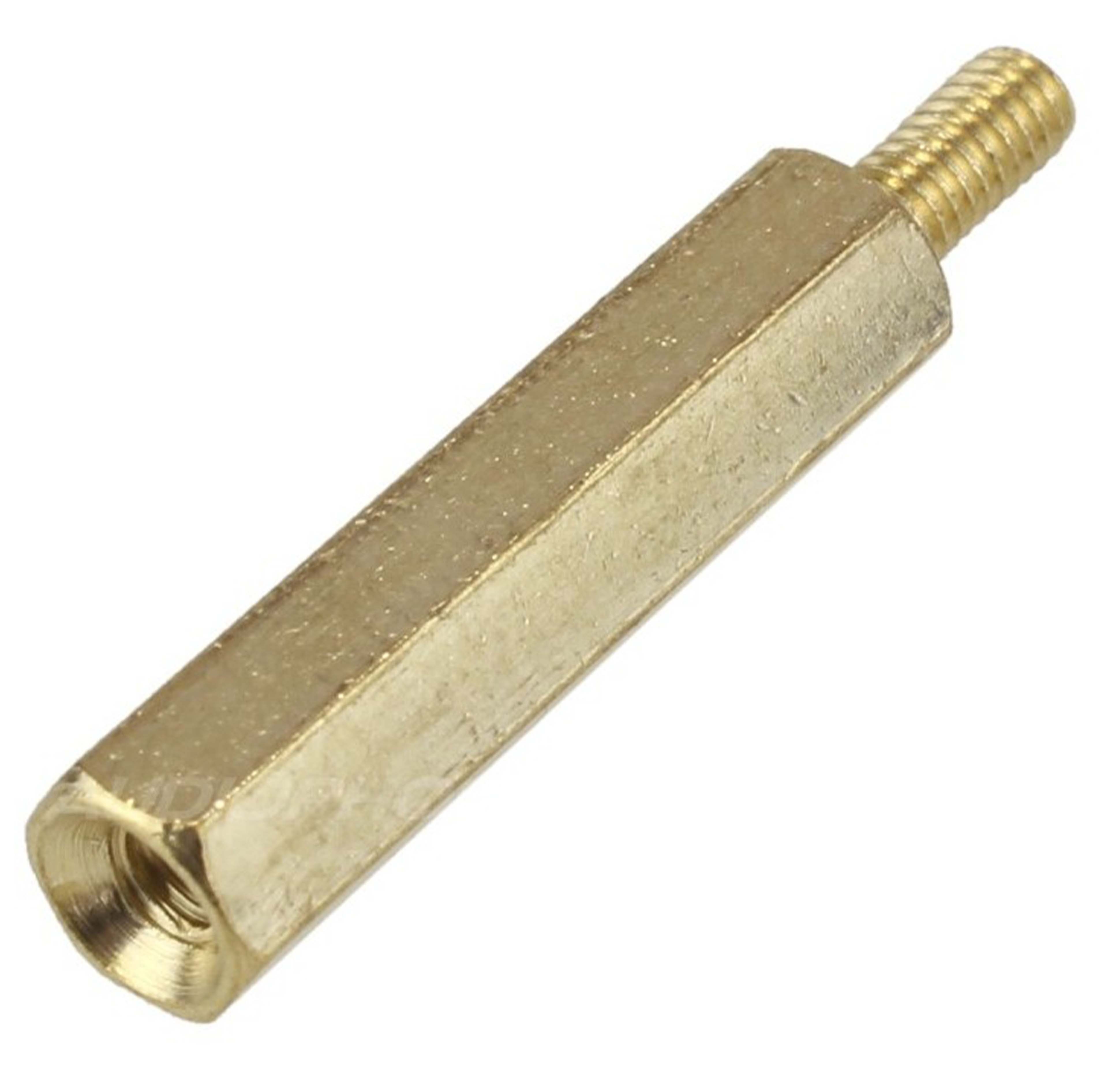 Brass Spacers Male / Female M2.5x25 + 6mm (x10)