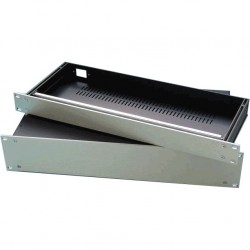 HIFI 2000 Boitier Slimline 1U 170mm - Facade 4mm Silver