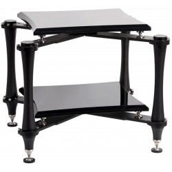 AUDIO BASTION XR-2 2-Tier Stainless Steel HiFi Stand 650x580x570mm Black
