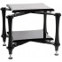 AUDIO BASTION XR-2 2-Tier Stainless Steel HiFi Stand 650x580x570mm Black