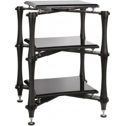 AUDIO BASTION XR-3 3-Tier Stainless Steel HiFi Stand 650x570x900mm Black