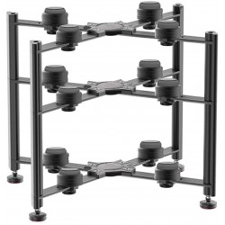 AUDIO BASTION DX-3 3-Tier Stainless Steel HiFi Stand 388x298x380mm Black