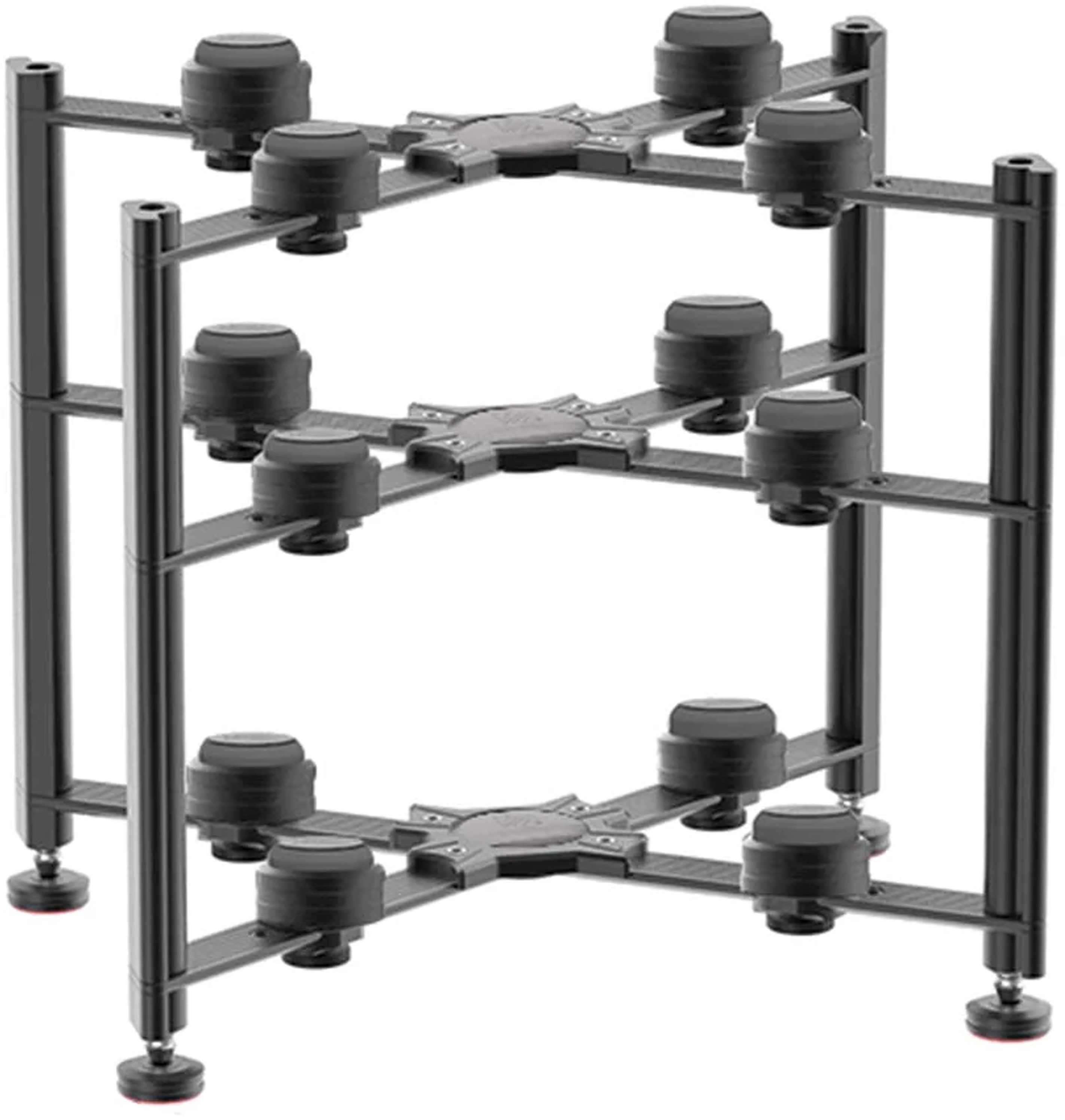 AUDIO BASTION DX-3S 3-Tier Stainless Steel HiFi Stand 388x298x380mm Black