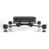 AUDIO BASTION DX-1L 1-Tier Stainless Steel HiFi Stand 508x388x68mm Black