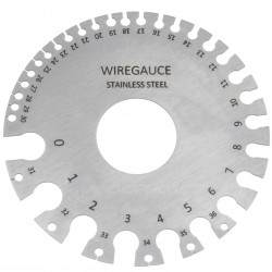 AWG and Diameter Measuring Ruler Tool In Stainless Steel