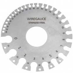 Outil règle de mesure diamètre et AWG en Acier Inoxydable