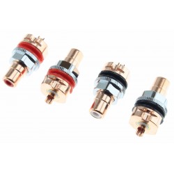 VIBORG RC-101 Embases RCA Cuivre Pur (Set x4)