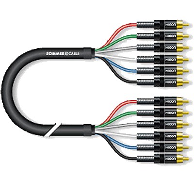 HICON 7.1 Interconnect cable multi channel 7.1 RCA 1m