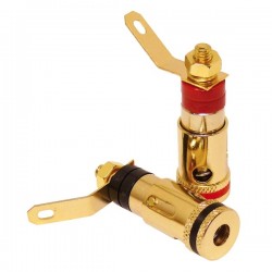 DYNAVOX Clamp terminals Plated Gold 12mm (× 4)