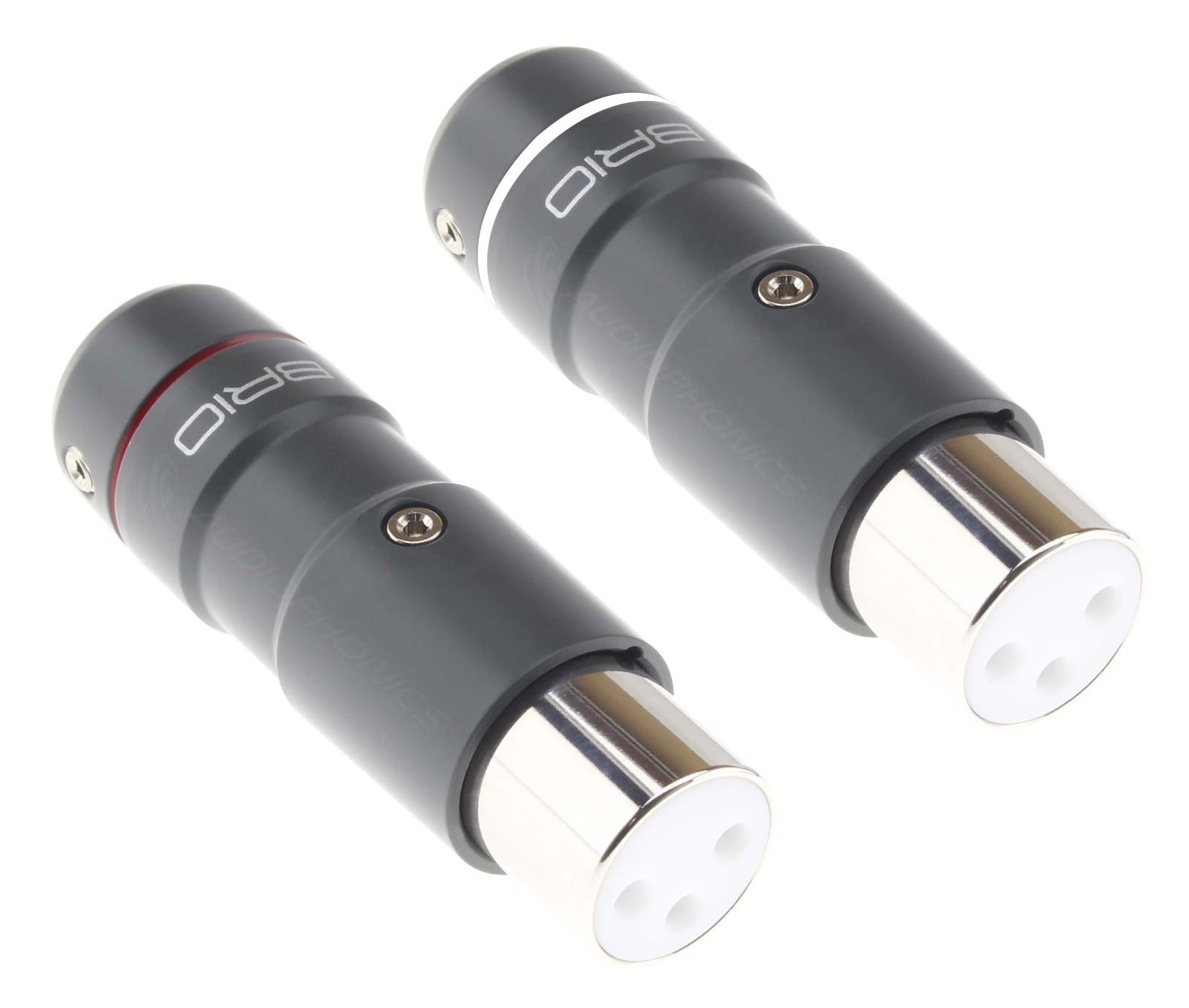 ETI BRIO Connecteur XLR Femelle 3 Pôles Cuivre Tellurium Plaqué Rhodium Ø12mm (La paire)
