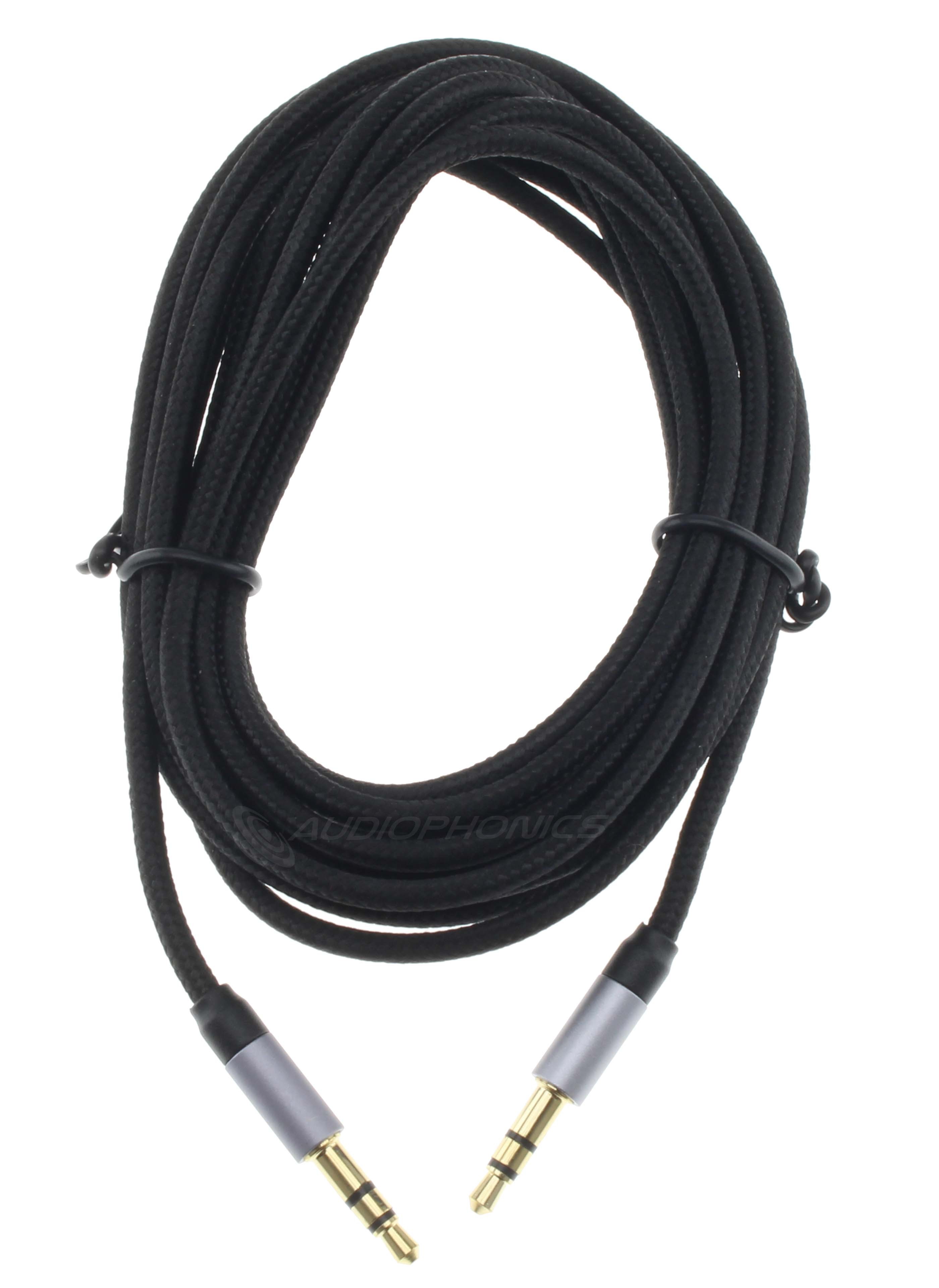 Male Jack 3.5mm to Male Jack 3.5mm Cable Stereo Gold Plated 1m