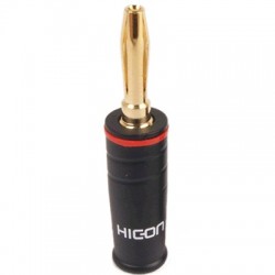 HICON HI-BM07 Banana Plug (Red) Ø4.2mm (Unité)