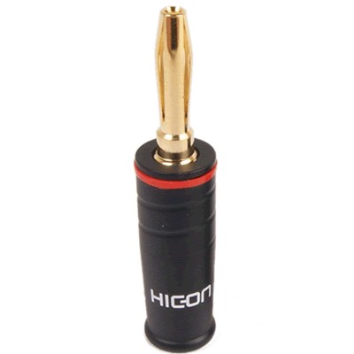 HICON HI-BM07 Banana Plug (Red) Ø4.2mm (Unité)