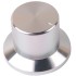 K018S Knob Solid Aluminum 38×26×26mm Ø6mm Silver