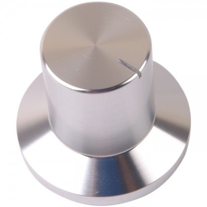 K024S Bouton Aluminium Massif 30×18×28mm Ø6mm Argent